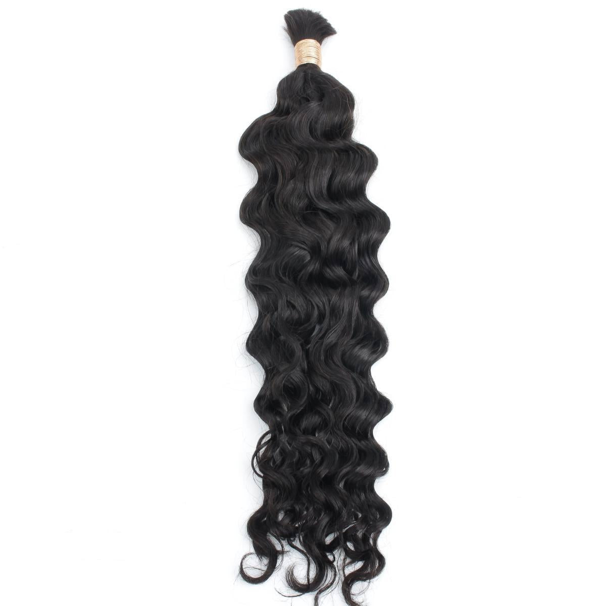 20" Beach Wave Bulk Human Hair Extensions