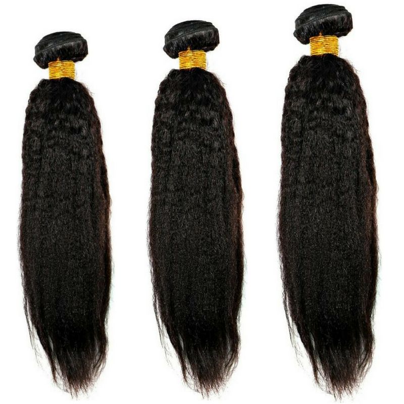 Brazilian Virgin Kinky Straight Bundle Deals with 4x4 Closure