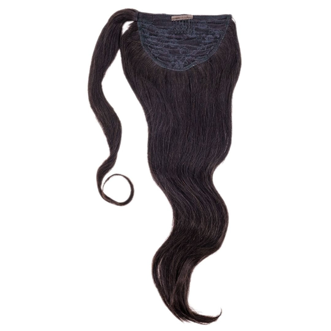 100% Black Ponytail Extension combs for application